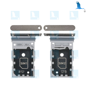 S24 Ultra - SIM card tray DS - GH98-48962A - Grey (Titanium grey) - Samsung S24 Ultra (S928B) - ori S24 Ultra - SIM card tray DS - GH98-48962A - Grey (Titanium grey) - Samsung S24 Ultra (S928B) - ori