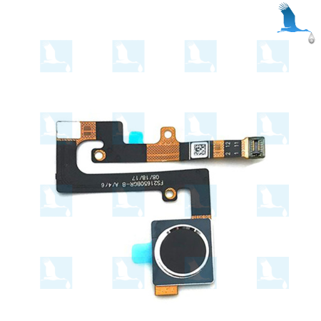 Finger print sensor flex - Noir - Nokia 7.1 (TA-1085/TA-1095/TA-1100) - ori