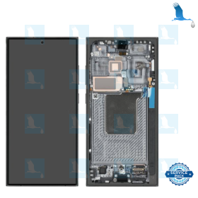 S24 Ultra - LCD + Touchscreen + Rahmen - GH82-33396A - Schwarz (Titanium black) - Service pack - Samsung S24 Ultra (S928B) S24 Ultra - LCD + Touchscreen + Rahmen - GH82-33396A - Schwarz (Titanium black) - Service pack - Samsung S24 Ultra (S928B)