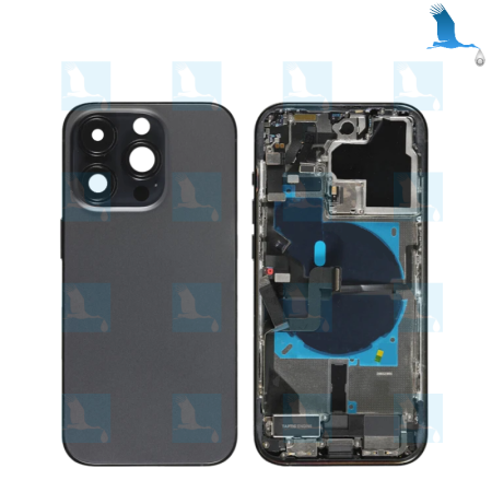 iPhone 14 Pro - Back cover + Middle frame -  Space black - iPhone 14 Pro - oem