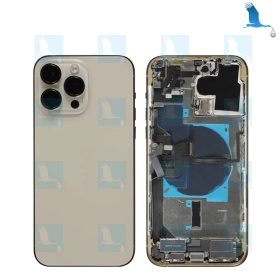 iPhone 14 Pro - Hintere Abdeckung + Mittelrahmen - Gold - iPhone 14 Pro - oem iPhone 14 Pro - Hintere Abdeckung + Mittelrahmen - Gold - iPhone 14 Pro - oem