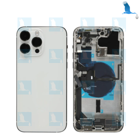iPhone 14 Pro - Back cover + Middle frame - Silver - iPhone 14 Pro - oem iPhone 14 Pro - Back cover + Middle frame - Silver - iPhone 14 Pro - oem