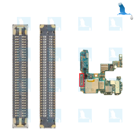 BTB connector - 3710-004344 - 40 pin (2x20) - Board to board connector - Solder connector