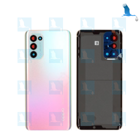 Batteriefachabdeckung - Rückseitige Abdeckung - 4906011 - Galactic silver - CPH2145 - Find X3 Lite (5G) / Reno5 (5G) - ori Batteriefachabdeckung - Rückseitige Abdeckung - 4906011 - Galactic silver - CPH2145 - Find X3 Lite (5G) / Reno5 (5G) - ori
