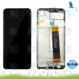M33 5G - LCD + Touchscreen + Frame - GH82-28492A/GH82-26669-A - Noir - Samsung Galaxy M33 5G (M336B) - service pack M33 5G - LCD + Touchscreen + Frame - GH82-28492A/GH82-26669-A - Noir - Samsung Galaxy M33 5G (M336B) - service pack