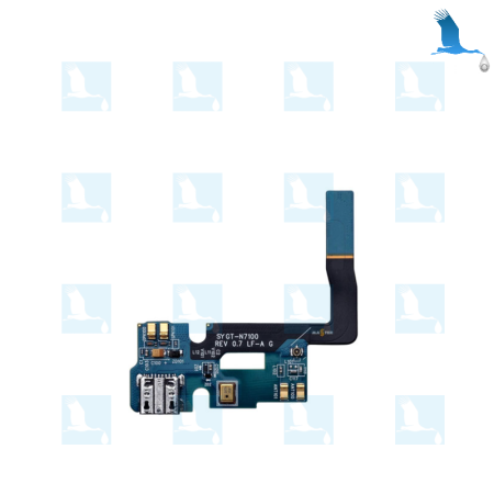 Charging board and flex connextor - Samsung Galaxy Note 2 - N7100F - ori