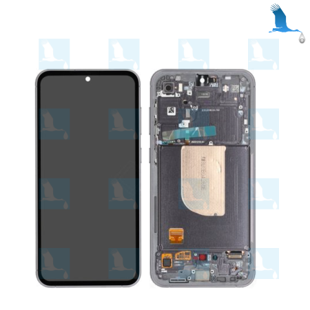 S23 FE - LCD + Touch + Frame - GH82-32854A - Black (Graphite) - Galaxy S23 FE (S711B) - service pack