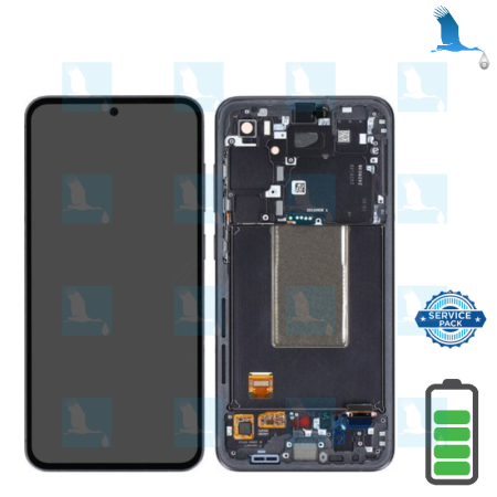 S24FE - LCD + Touch + Frame - GH82-35848A - Schwarz (Graphite) - service pack - Samsung Galaxy S24 FE (SM-S721B)