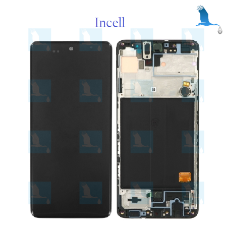 LCD + Touchscreen + Frame - Incell - Noir - A51 (SM-A515F)