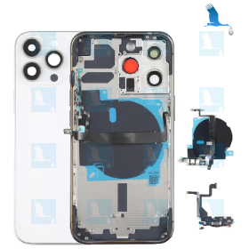 Frame Complete with Backcover Glass - Argent - iPhone 13 Pro - oem