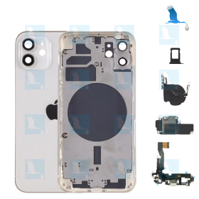 Chassis complet avec petites pièces + NFC - Blanc - iPhone 12 (A2403) - oem