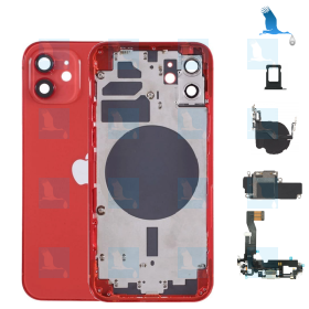 Chassis complet avec petites pièces + NFC - Rouge - iPhone 12 (A2403) - oem Chassis complet avec petites pièces + NFC - Rouge - iPhone 12 (A2403) - oem