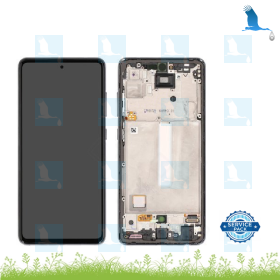 A52 - LCD + Touch + Frame - GH82-25524A - Awesome Black - Galaxy A52 4G (A525F) - A52 5G (A526B) - ori A52 - LCD + Touch + Frame - GH82-25524A - Awesome Black - Galaxy A52 4G (A525F) - A52 5G (A526B) - ori