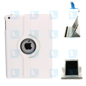Book Case - ROT360 - Blanc - iPad 6, iPad 5, iPad Air 2, iPad Air - 9,7 pouces Book Case - ROT360 - Blanc - iPad 6, iPad 5, iPad Air 2, iPad Air - 9,7 pouces