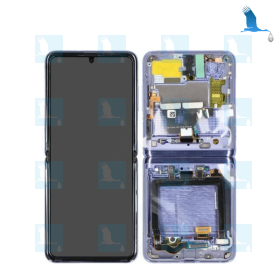 F700 - LCD + Touch + Frame - GH82-27351B - Lila (Mirror Purple) - Service pack - Samsung Galaxy ZFlip 4G (F700)