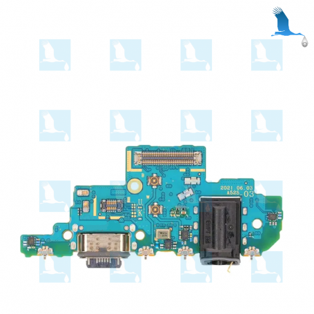 Charging port and flex connector - GH96-14860A - Version K2 - Samsung Galaxy A52S (A528B) - ori