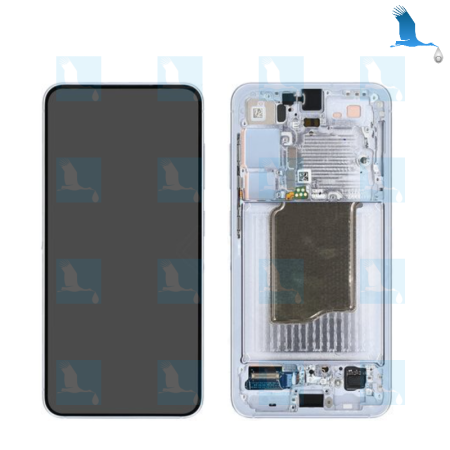 S25 - LCD + Touch + Frame - Blau (Icyblue) - GH82-36329C - service pack - Samsung Galaxy S25 (SM-S931B)