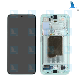 S25 - LCD + Touch + Frame - Grün (Mint) - GH82-36329B - service pack - Samsung Galaxy S25 (SM-S931B)