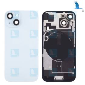 iPhone 15+ / Vitre de protection arrière + plaque métallique + aimants + NFC + Flex - Bleu clair - iPhone 15 Plus - oem iPhone 15+ / Vitre de protection arrière + plaque métallique + aimants + NFC + Flex - Bleu clair - iPhone 15 Plus - oem