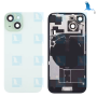 iPhone 15+ / Vetro copribatteria + piastra metallica + magneti +NFC + Flex - Verde - iPhone 15 Plus - oem
