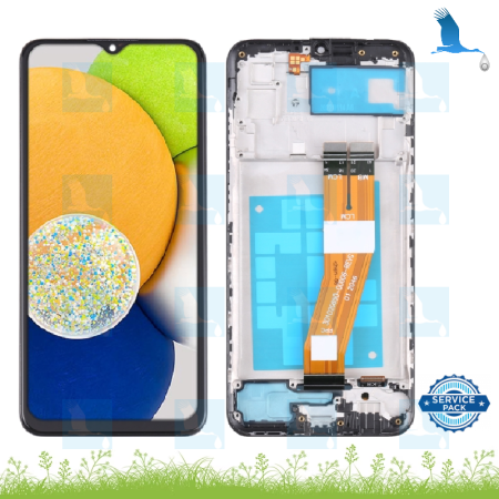 LCD + Touchscreen + Frame - GH81-21625A - Service pack (non EU) - Samsung Galaxy A03 (A035)