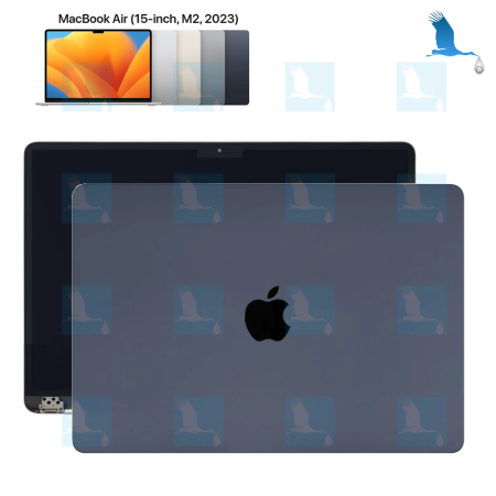 LCD - MacBookAir 15", M2, 2023, Black (Midnight), A2941, Mac A14,15 - qor