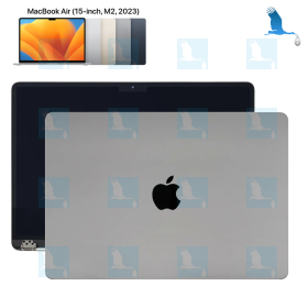 LCD - MacBookAir 15", M2, 2023, Grau (Space Gray), A2941, Mac A14,15 - qor