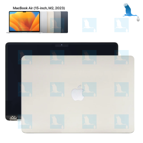 LCD - MacBookAir 15", M2, 2023, Starlight (Starlight Gold), A2941, Mac A14,15 - qor