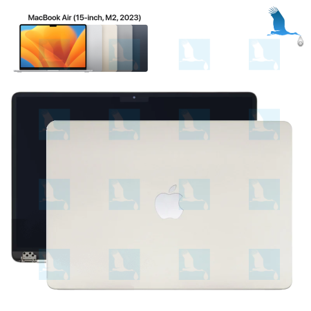 LCD - MacBookAir 15", M2, 2023, Starlight Gold, A2941, Mac A14,15 - qor