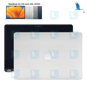 LCD - MacBookAir 15", M2, 2023, Silber (Silver), A2941, Mac A14,15 - qor