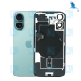 iPhone 16 - Vitre de protection arrière + plaque métallique+ NFC flex + aimants - Vert (Teal) - iPhone 16