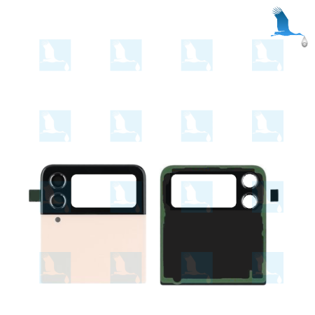 copy of ZFlip4 - Front cover (sans LCD) - GH97-27947Gx - Bespoke yellow - Samsung Galaxy ZFlip 4 (F721B)
