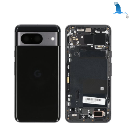 Pixel 8 - Battery cover - G949-00563-01 - Black (Obsidian) - Google Pixel 8 (GKWS6, G9BQD)