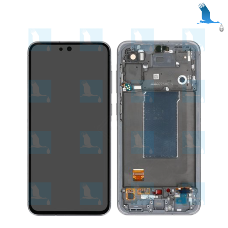 A56 5G - LCD + Touch + Frame - Service pack - GH82-36829AASS - Black (Awesome graphite) - Samsung A56 5G (SM-A566B)