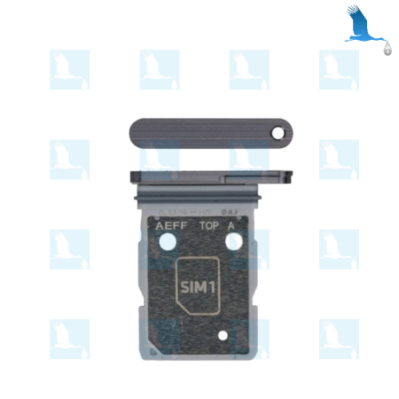 A56 5G - SIM tray DS - GH98-49938A - Black (awesome graphite) - Samsung A56 5G (SM-A566B)