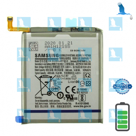 Battery - EB-BG985ABY - GH82-22133A - 4400 mAh - ori - Samsung Galaxy S20+ (G985)/S20+ 5G (G986)