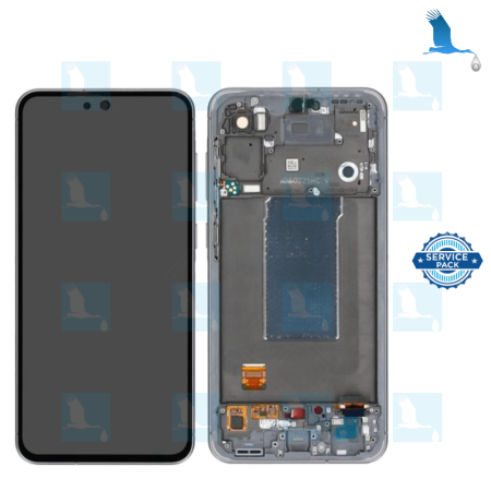 A56 5G - LCD + Touch + Frame - service pack - GH82-36829A - Black (Awesome graphite) - Samsung A56 5G (SM-A566B)