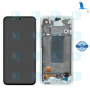 A56 5G - LCD + Touch + Frame - service pack - GH82-36829B - Hellgrau (Awesome light gray) - Samsung A56 5G (SM-A566B)