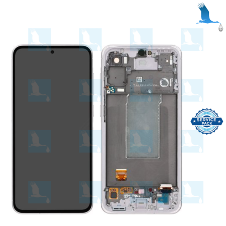 A56 5G - LCD + Touch + Frame - service pack - GH82-36829D - Rosa (Awesome pink) - Samsung A56 5G (SM-A566B)
