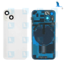 iPhone 14 - Battery cover (camera lens+Metal Bracket+Magnet+NFC+Flash flex) -  White - iPhone 14