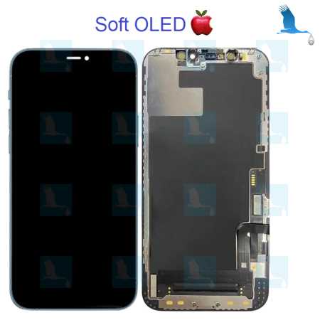 iPhone 12 / 12 Pro - LCD + Touchscreen - Soft OLED (no Pop Up message) - iPhone 12 (A2403) / 12 Pro (2407)