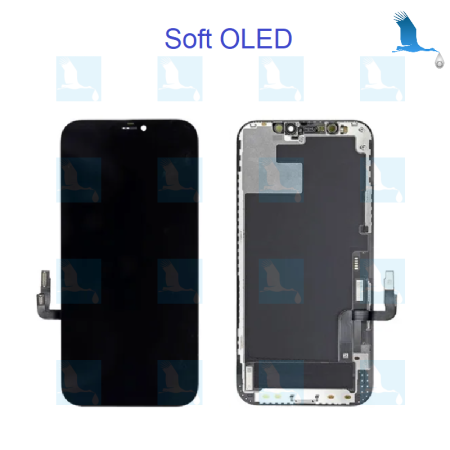 iPhone 12 / 12 Pro - LCD + Touchscreen - Soft OLED - iPhone 12 (A2403) / 12 Pro (2407)