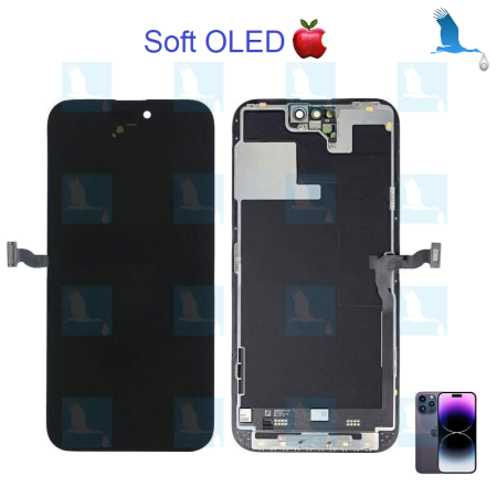 iPhone 14 Pro Max - LCD + Touchscreen - Soft OLED (no Pop Up message) - iPhone 14 Pro Max