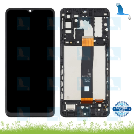 A32 5G - LCD + Touch + Frame - GH82-25121A / GH82-25122A - service pack - Nero - Galaxy A32 (5G) - A326B