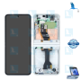 Z Flip 6 - LCD + Touch + Frame - GH82-35014F - Weiss -Service pack - Samsung Z Flip 6 (F741B)