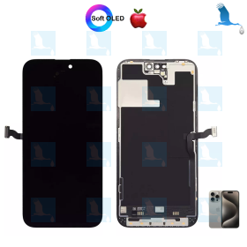 iPhone 15 Pro Max - LCD + Touchscreen - Soft OLED (no Pop Up message) - iPhone 15 Pro Max (A3106)