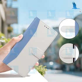 Elegantes Bücherregal – Zweifarbig – Grau und Braun – Samsung Galaxy S9