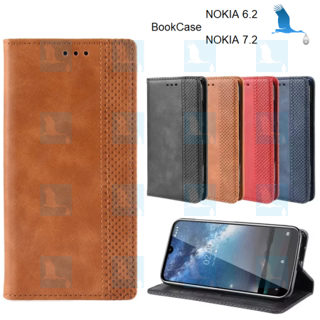 BookCase - Brown - NOKIA 7.2 (TA-1181, TA-1196) / 6.2 (TA-1187,TA-1198)