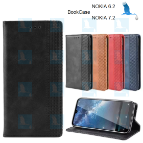 BookCase - Black - NOKIA 7.2 (TA-1181, TA-1196) / 6.2 (TA-1187,TA-1198)