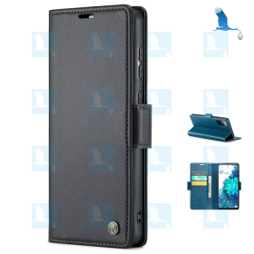 A16 (5G) - BookCase - Schwarz - Kunstleder - Samsung A16 5G (A166B)